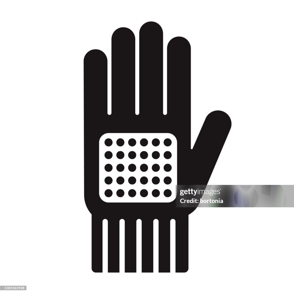 Work Glove Construction Glyph Icon