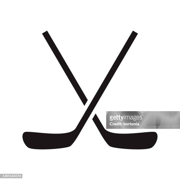 ilustrações, clipart, desenhos animados e ícones de ícone do glifo de esportes de hóquei - hockey