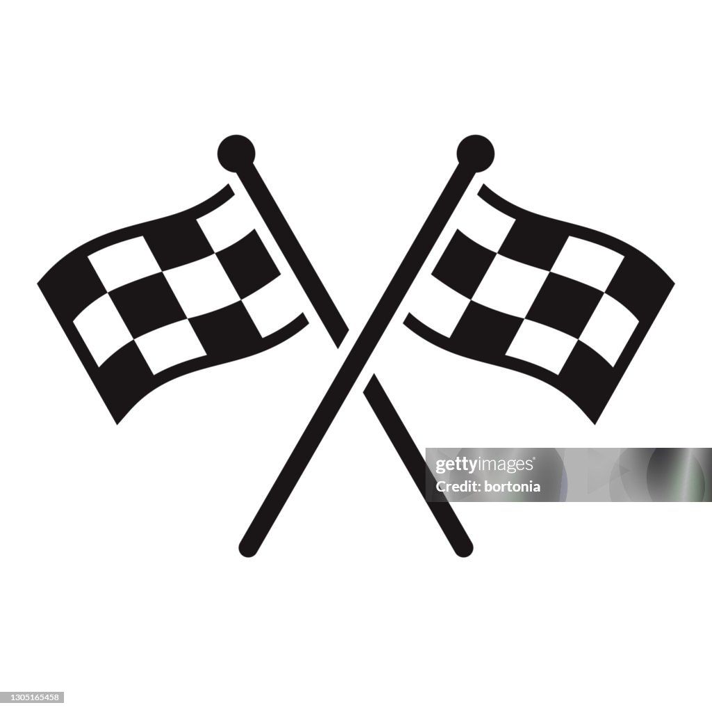 Racing Sport Glyph Ikon