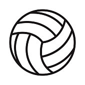 Volleyball Sports Glyph Icon