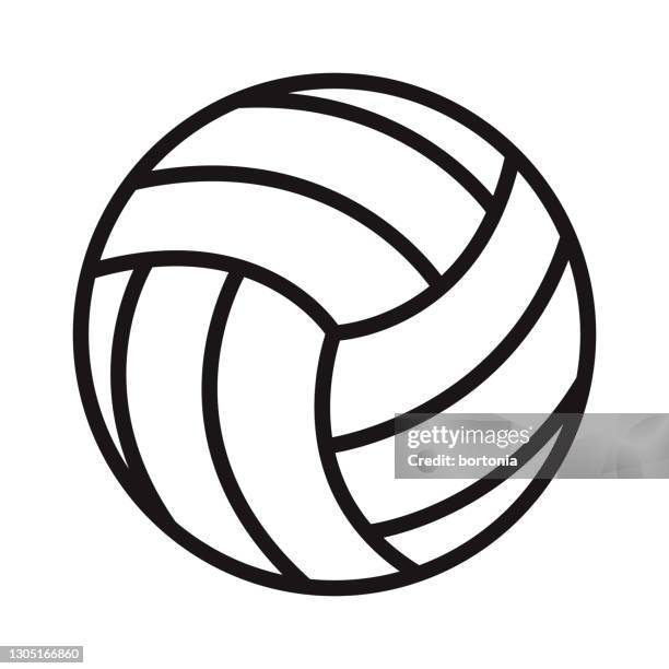 volleyball sports glyph icon - sports ball icons vector stock illustrations