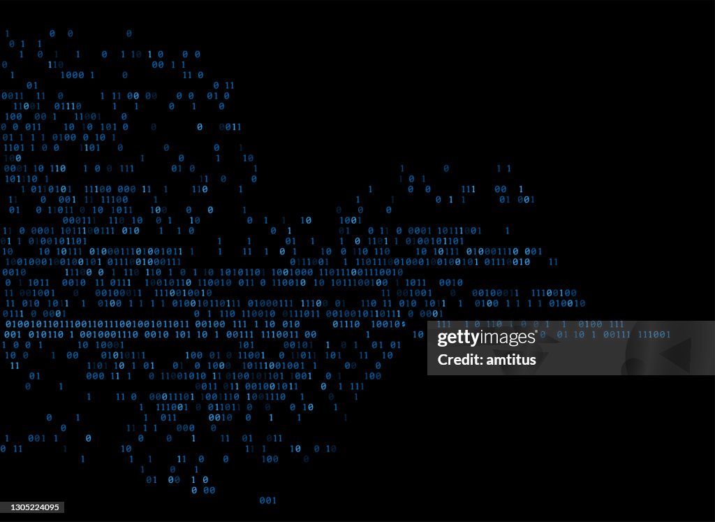 Lose binäre Codes Muster