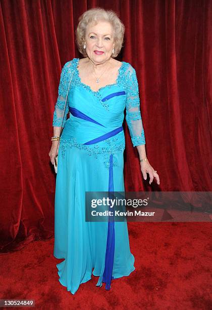 Betty White arrives to the TNT/TBS broadcast of the 16th Annual Screen Actors Guild Awards held at the Shrine Auditorium on January 23, 2010 in Los...