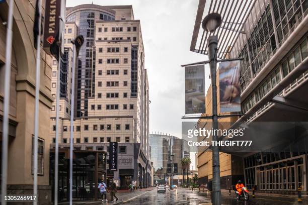 sandton city centre with the convention centre - gauteng province stock pictures, royalty-free photos & images