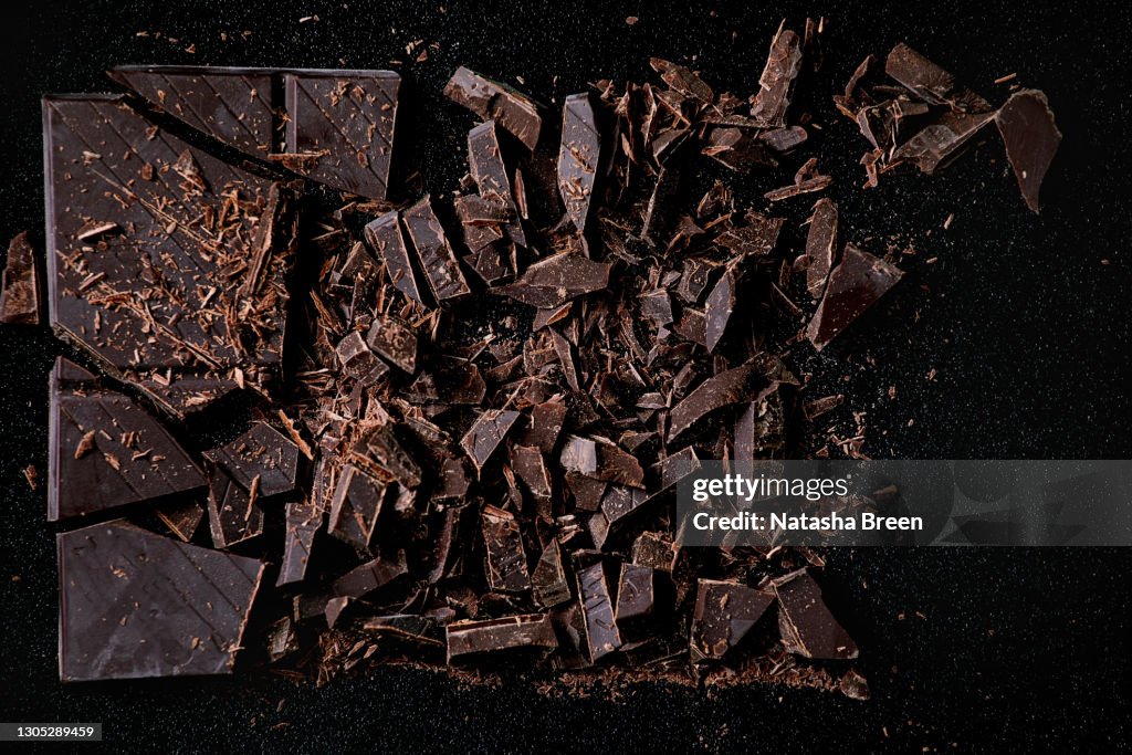 Chopped dark chocolate