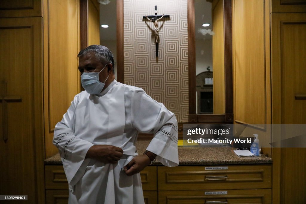 James Roa Jaime Roa removes his cassock after his evening mass. Some days you ...