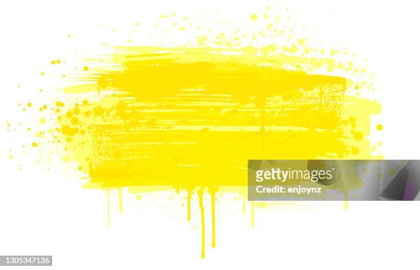 yellow paint splash - lemon fruit stock illustrations