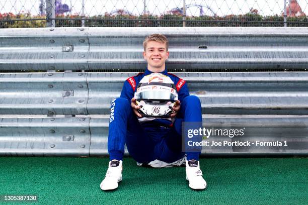 Champion Robert Shwartzman PREMA Racing celebrates in a photo shoot during the Sochi at Sochi Autodrom on September 26, 2019 in Sochi Autodrom,...