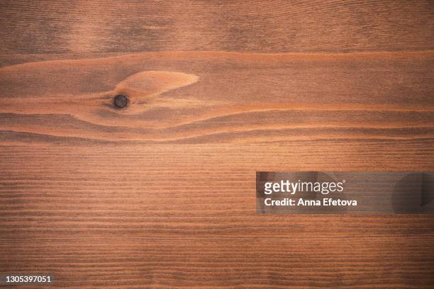 perfect texture of brown wooden surface. flat lay style, close up. concept of renovation in your interior. copy space for text or design - tavolo foto e immagini stock