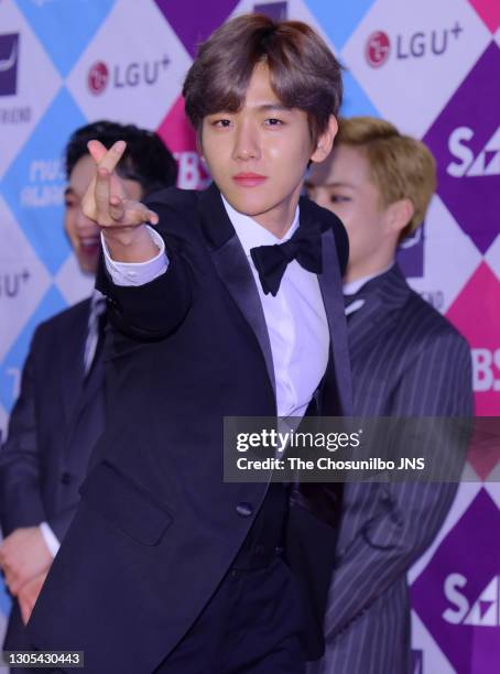 Baekhyun of EXO attends the 2016 SAF Gayo Daejeon at COEX on December 26, 2016 in Seoul, South Korea.