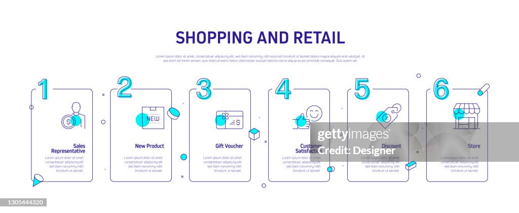 Shopping And Retail Related Process Infographic Template Process ...