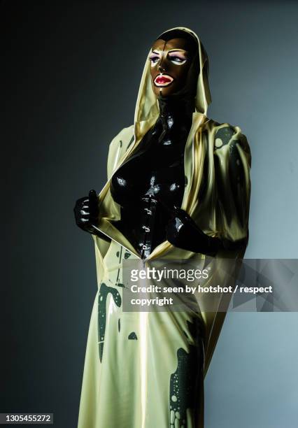 latex model - gimp mask stock pictures, royalty-free photos & images