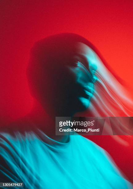 how to disappear - long exposure portrait stock pictures, royalty-free photos & images