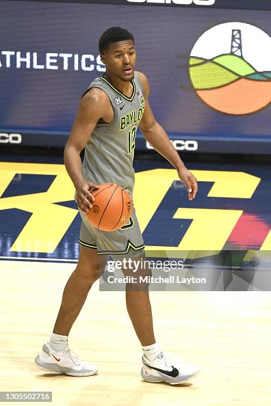 Jared Butler Cold Jared Butler of the Baylor Bears dribbles the ball during a college ...