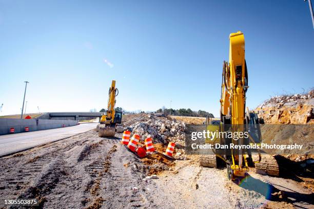 construction hdr - road construction stock pictures, royalty-free photos & images