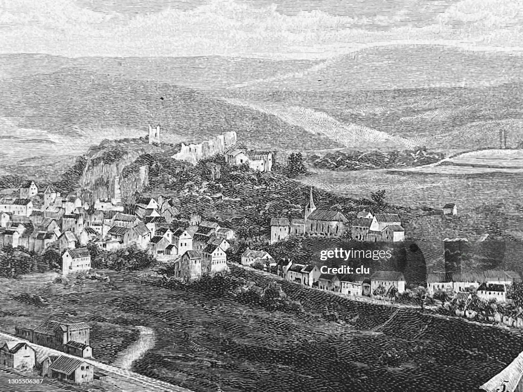 Gerolstein village, Eifel, Germany