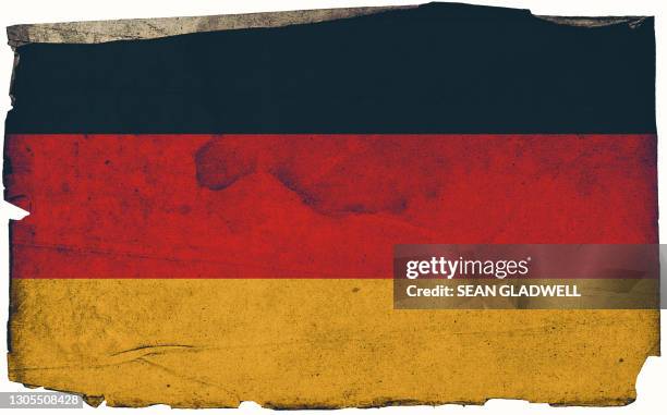 german grunge flag poster - bandiera tedesca foto e immagini stock