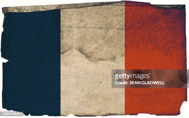french grunge flag poster - tricolor 個照片及圖片檔