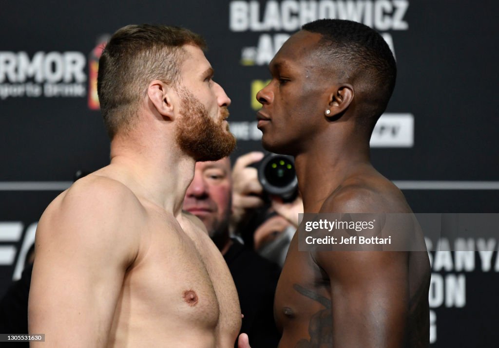 UFC 259 Blachowicz v Adesanya: Weigh-Ins