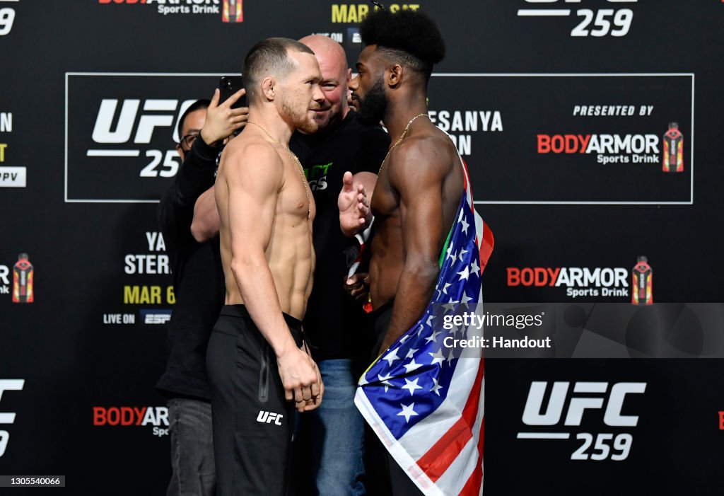 UFC 259 Blachowicz v Adesanya: Weigh-Ins