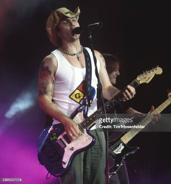 John Rzeznik of Goo Goo Dolls performs at Shoreline Amphitheatre on July 21, 1999 in Mountain View, California.