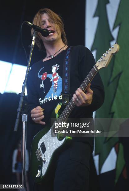 John Rzeznik of Goo Goo Dolls performs at Shoreline Amphitheatre on August 1, 1996 in Mountain View, California.