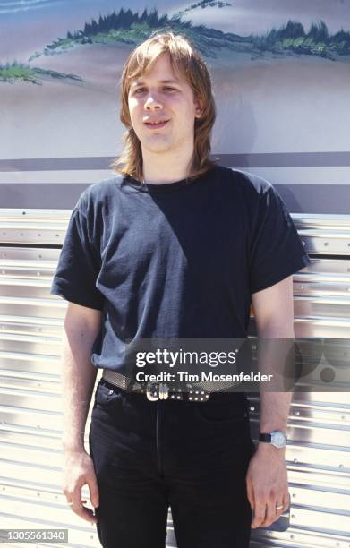 Jeff Healey poses during Laguna Seca Daze at Laguna Seca Racetrack on May 29, 1993 in Monterey, California.