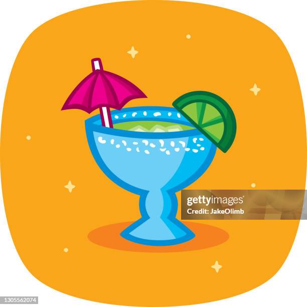 margarita doodle - tequila stock illustrations