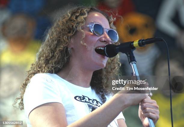 Joan Osborne performs during Laguna Seca Daze at Laguna Seca Racetrack on May 25, 1996 in Monterey, California.