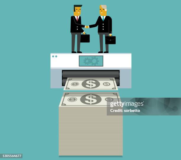 partnership - business people - consolidation stock illustrations