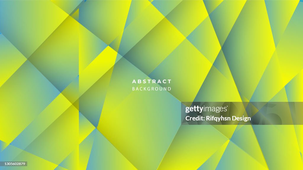 Abstract geometric background - Polygonal mosaic with color gradient