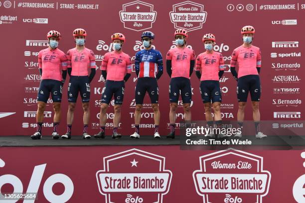 Start / Podium / Alberto Bettiol of Italy, Simon Carr of United Kingdom, Lawson Craddock of United States, Mitchell Docker of Australia, Alex Howes...