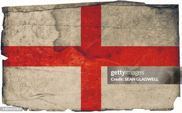 st george cross grunge flag - england flag stock pictures, royalty-free photos & images