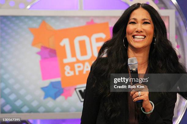 Kimora Lee Simmons visits BET's "106 & Park" at BET Studios on October 26, 2011 in New York City.