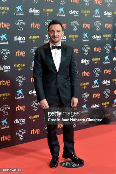 Alejandro Amenabar attends Goya Cinema Awards 2021 red carpet at Gran Hotel Miramar on March 06, 2021 in Malaga, Spain.