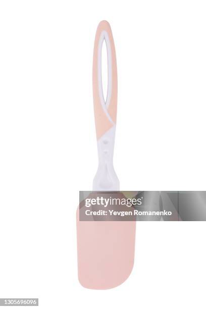 spatula isolated on white background - spatel stockfoto's en -beelden