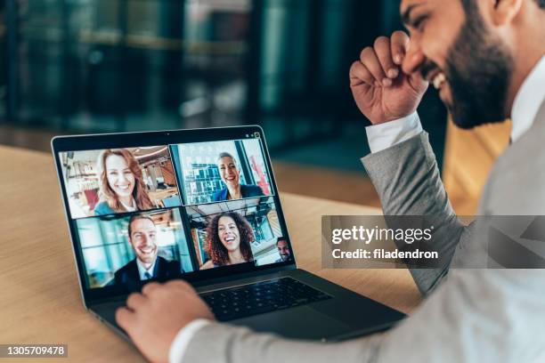 Zoom Business Conference Call Photos and Premium High Res Pictures ...