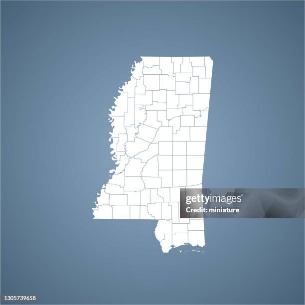 mississippi map - ms stock illustrations