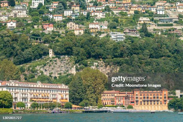 villa d'este in cernobbio on lake como, italy - cernobbio stock pictures, royalty-free photos & images