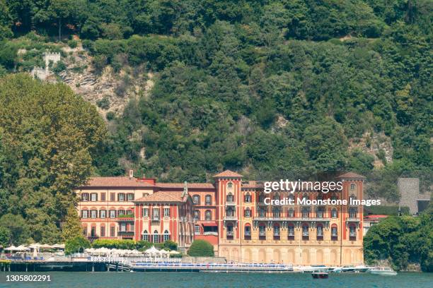 villa d'este annex in cernobbio on lake como, italy - cernobbio stock pictures, royalty-free photos & images