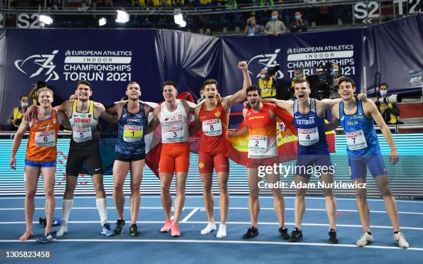 Rik Taam of Netherlands, Andreas Bechmann of Germany, Kevin Mayer of France, Pawel Wiesiolek of Poland, Darko Pesic of Montenegro, Jorge Urena of...