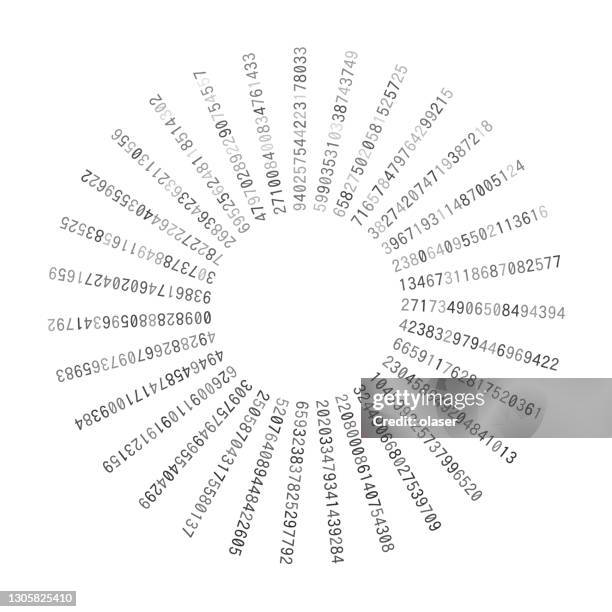 Sun Shaped Random Numbers In Circular Orbit High-Res Vector Graphic ...