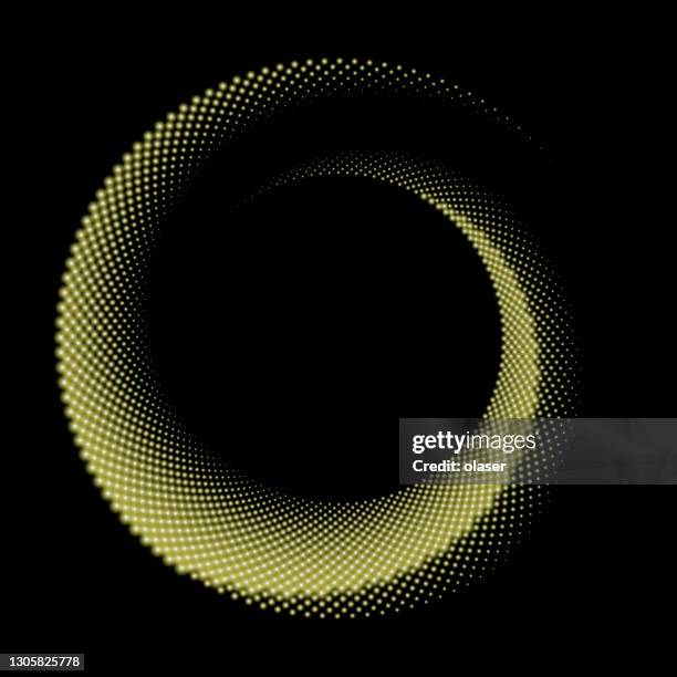 doughnut shape of swirling dots - donut background vector stock illustrations