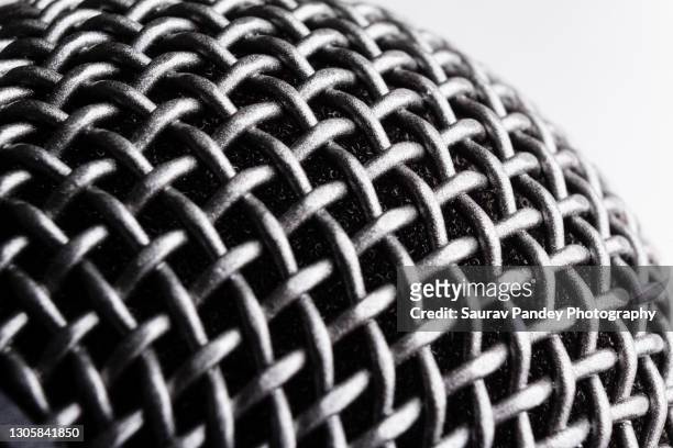microphone detail - hamilton musical fotografías e imágenes de stock