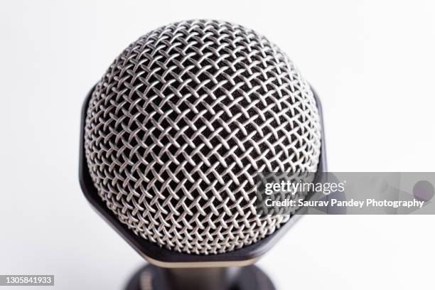 omnidirectional microphone head - hamilton musical stock pictures, royalty-free photos & images