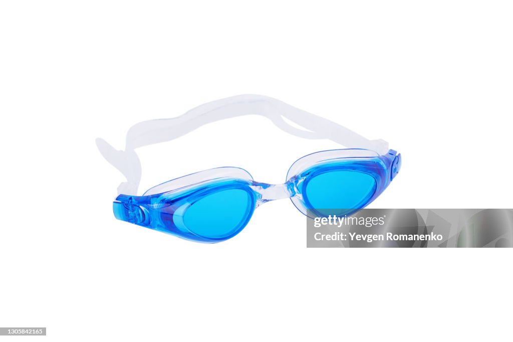 Swimming goggles isolated on white background