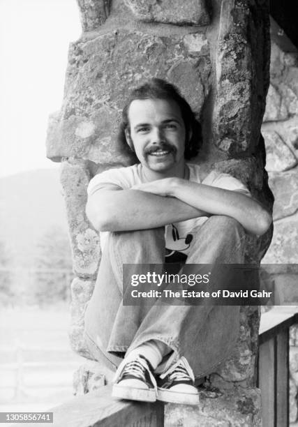 American drummer and singer songwriter Danny Seraphine, a founding member of big band rock act Chicago, poses for a portrait in June, 1974 at Caribou...