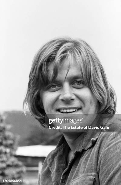 American singer songwriter and bassist Peter Cetera, a founding memberof big band rock act Chicago, poses for a portrait in June, 1974 at Caribou...