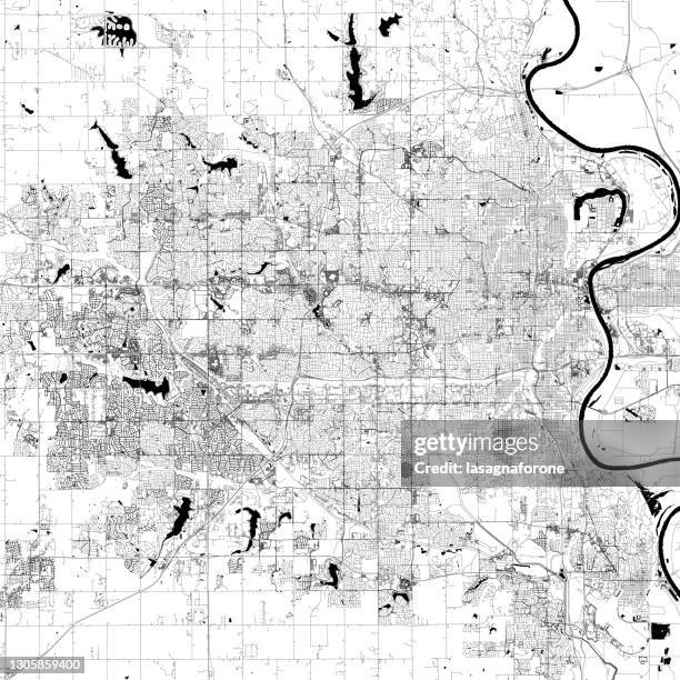 ilustrações, clipart, desenhos animados e ícones de mapa vetorial de omaha, nebraska, eua - omaha