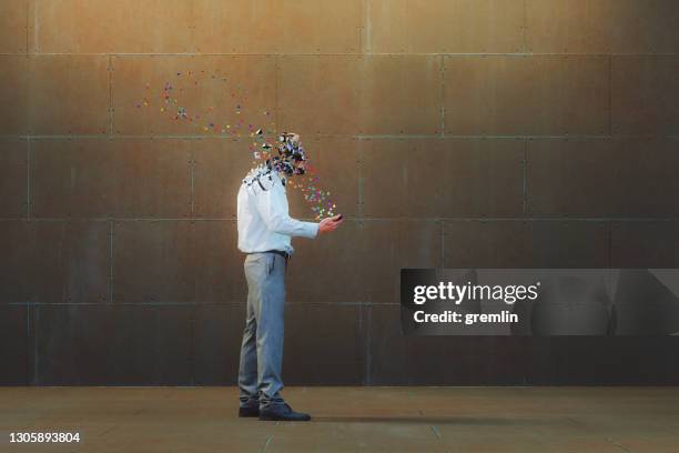 abstract businessman using smart phone - excess data stock pictures, royalty-free photos & images